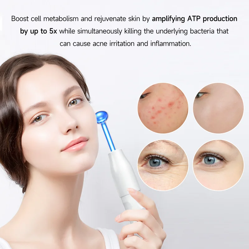 Best seller 6 in 1 red light therapy best facial wand ems derma skin therapy wand radiant renewal skin care wand