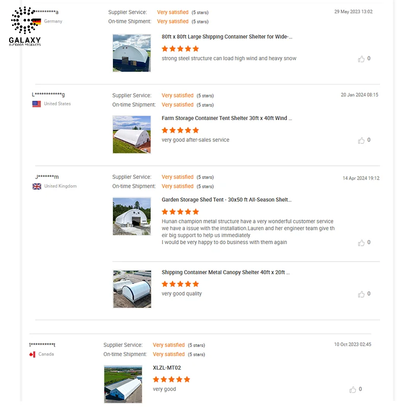 Portable Storage Containers Temporary Building Structures Indoor and Outdoor Cargo Canvas Buildings and Dome Shelters for Sale