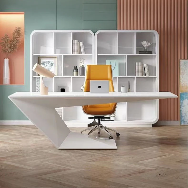 Modern office tables executive white executive wooden office desk
