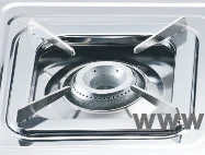 Бытовая настольная сотовая горелка с 3 железными горелками и железной крышкой панель из нержавеющей стали корпус