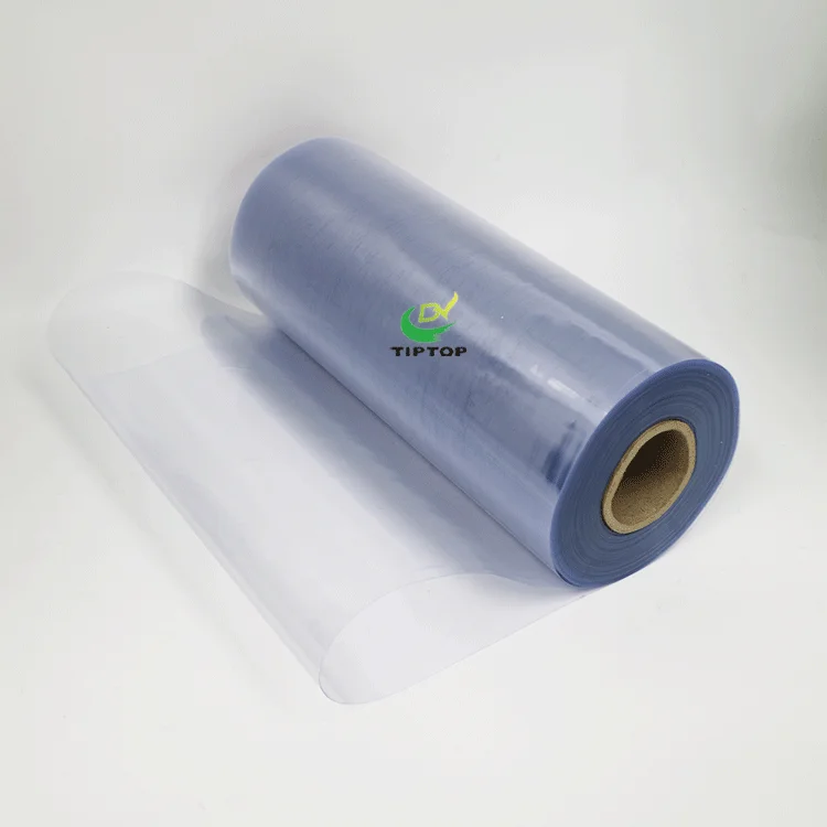 Tiptop  Factory Price Transparent PVC Film Roll 0.1 0.2 0.3 0.5mm Thick Crystal Normal Clear Super Clear Rigid PVC Film