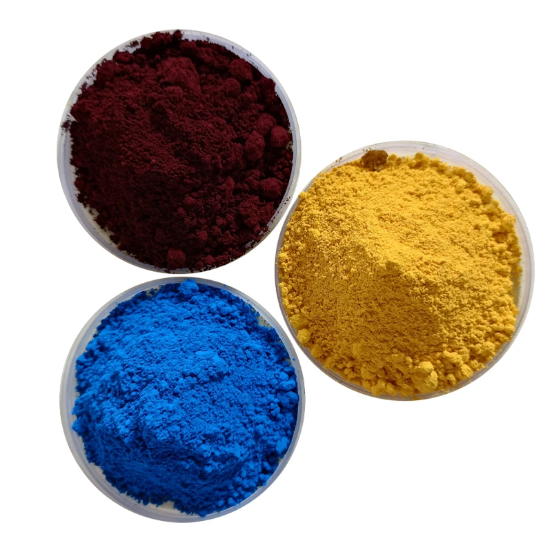 iron oxide pigment for concrete coloration of terrazzo magnetic materials plastic pigments