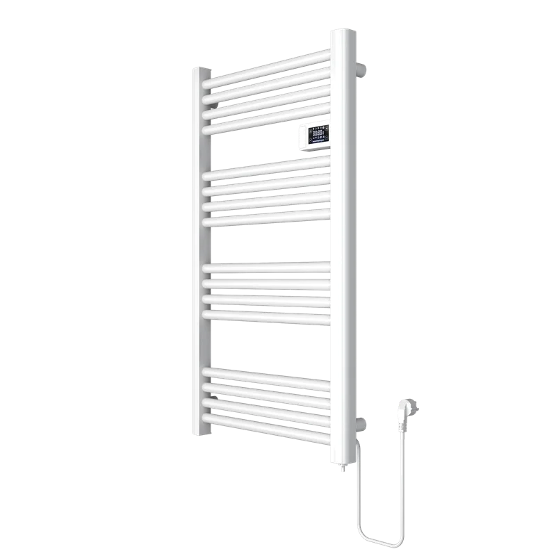 Wall mounted bathroom Aluminum black hot electric heated towel warmer dry heating towel radiator