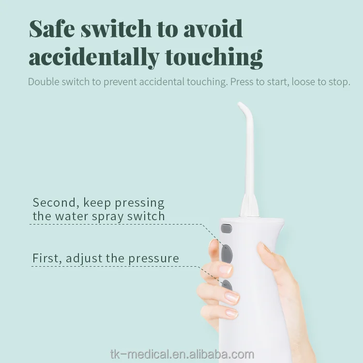 White iSee Moon Rabbit Electric Oral Irrigator Water Dental Flosser