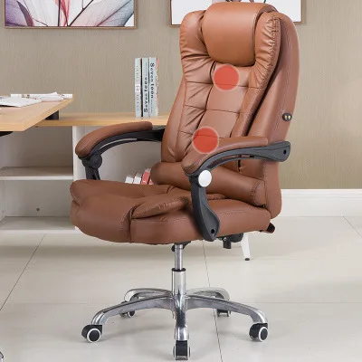 Dropship Adjustable High Quality Leather Latest Massage black Executive Swivel Rotatable CEO Office Boss Chair