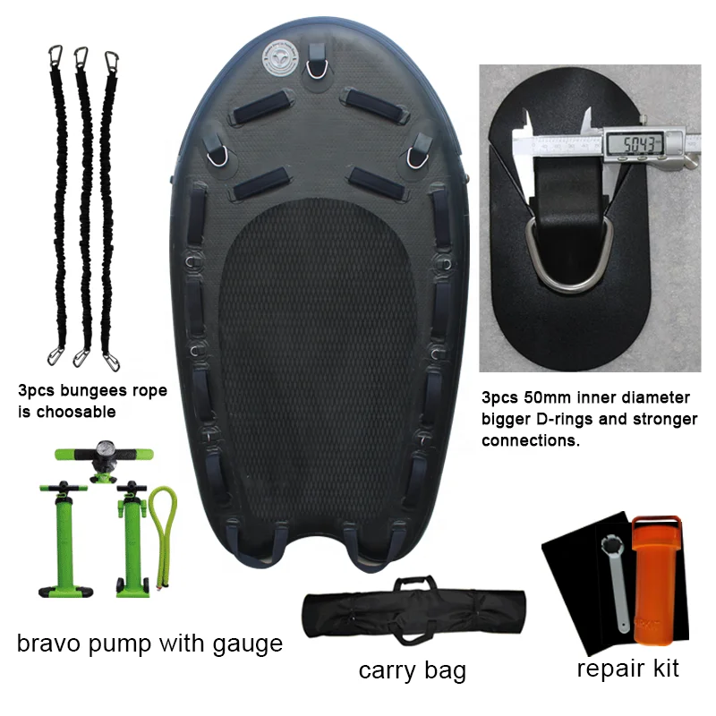 Inflatable jet ski rescue sled water floating paddle board for sale