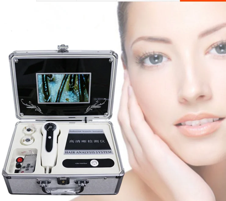 Hot Selling With A Case Boxy Portable Analyzer For Skin And Hair Test And Camera Skin Scanner Scope