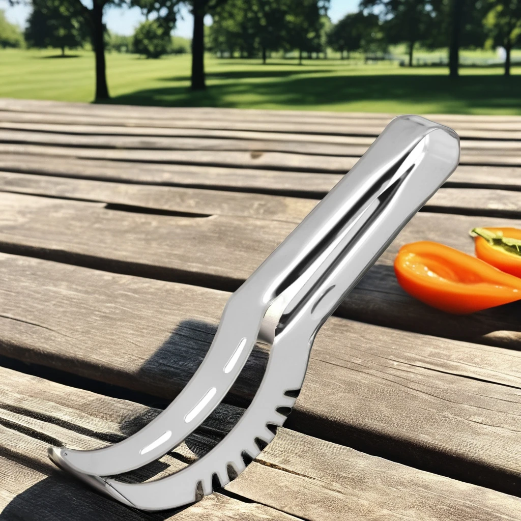 High quality Kitchen Household Stainless Steel Fruit Dicer Handheld Vegetable and Watermelon Cutter with Handle Metal Tools