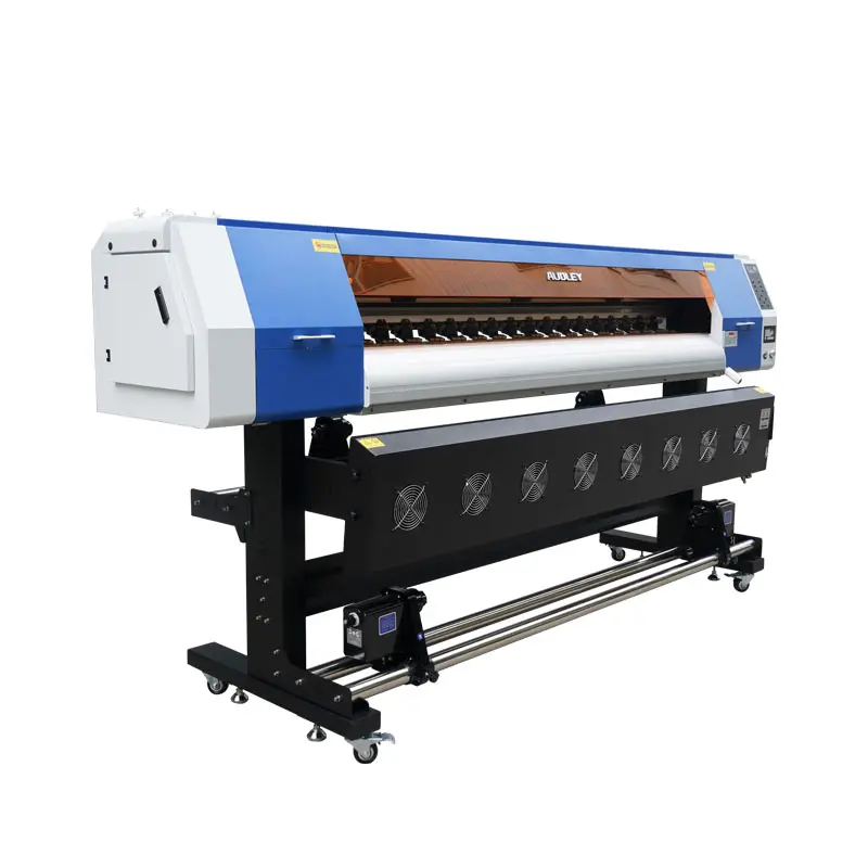 Audley wide large format printer 1.6m 1.8m 3.2m i3200 xp600 eco solvent printer machine 2pcs i3200 head inkjet printers price