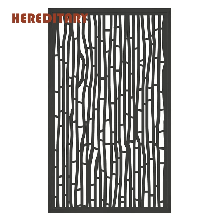 Laser cut aluminum panel metal screens divider for pool balcony design