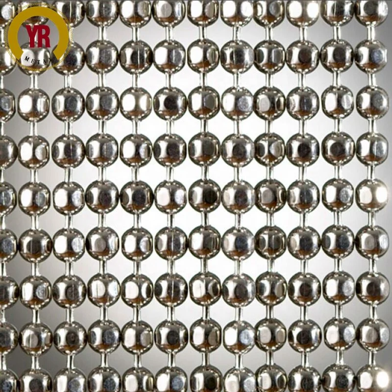 metal space partition round faceted beads