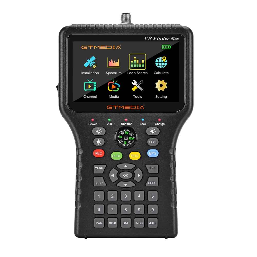Hot Sale Gtmedia 4.3 Inch Tft Screen H.265 Handheld Digital Satellite Finder Gtmedia V8 Finder Pro