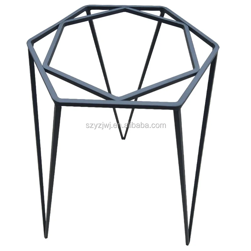 Custom Decorative Square Gold Iron Metal Flower Pot Stand Flower Pot For Balcony