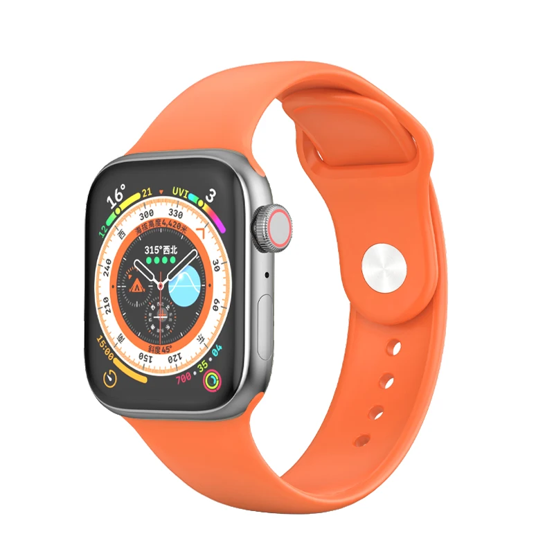 Low Wholesale Apple Watch Band Original Fkm Rubber Straps Classic Monochrome Rubber Watchband for Apple Watch SE 40mm Band