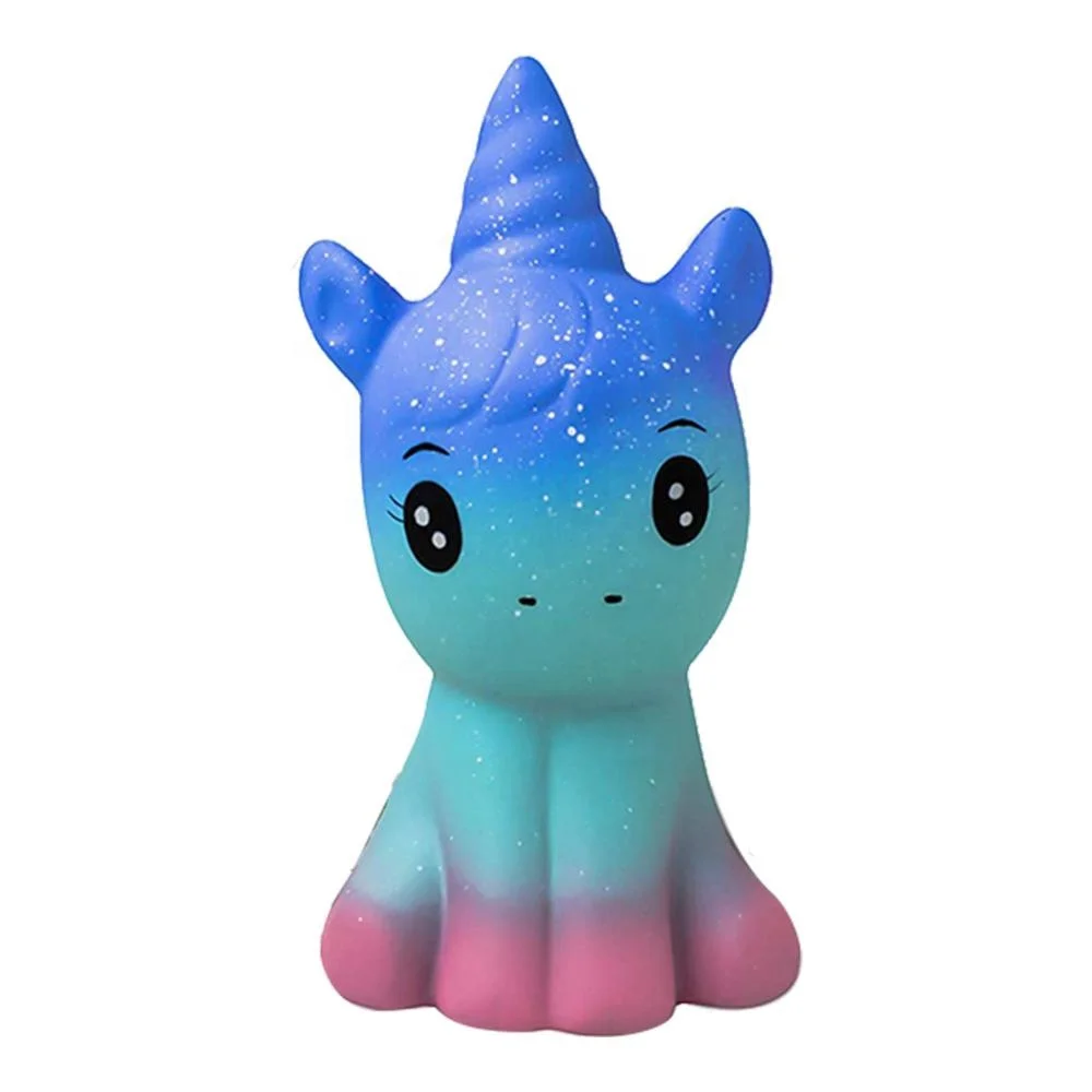 
New design trend binaural unicorn toys slow rising pu foam jumbo squishies animals unicorn squishy toy 