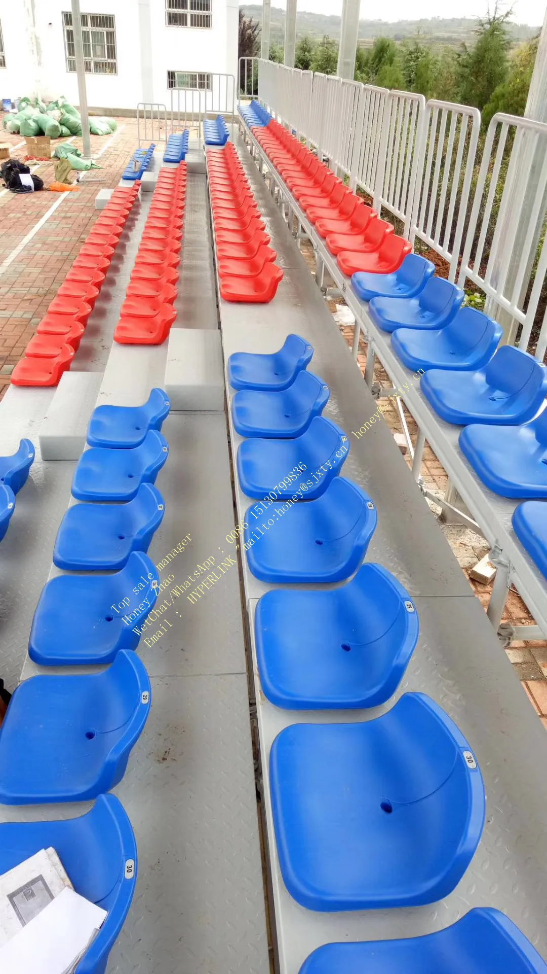 Wholesale Outdoor High Elastic Sublimation Team Logos Reserved VIP Club Seat Cover Cheap Polyester Stadium Seat Cover