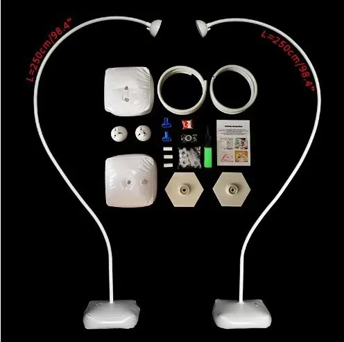 Set, Balloon Arch Kit 2.5m/8.2ft Free Bending Shape Deformation Balloon Column Stand, Irregular Independent Suspended Standing