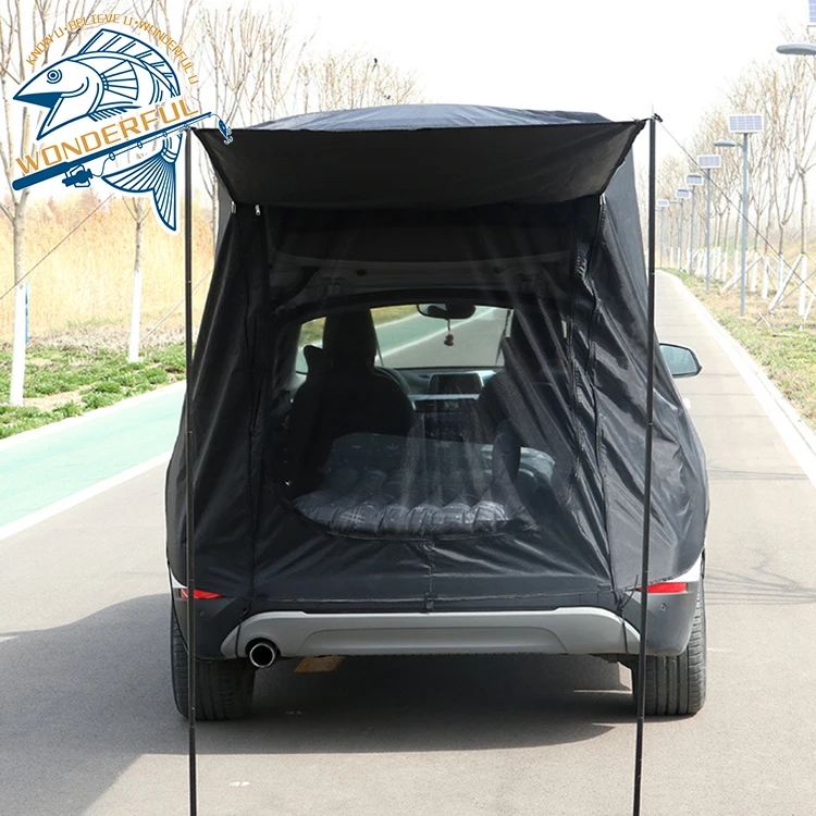 Portable Folding Outdoor Camping Anti UV Waterproof SUV Awning Shelter Camping Car Rear Tent