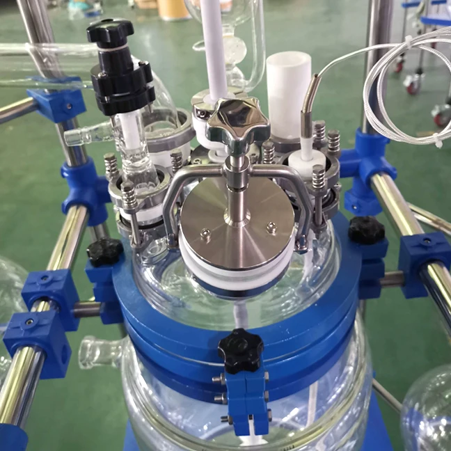 Jackated type impellers vacuum mixer 10 l reactor