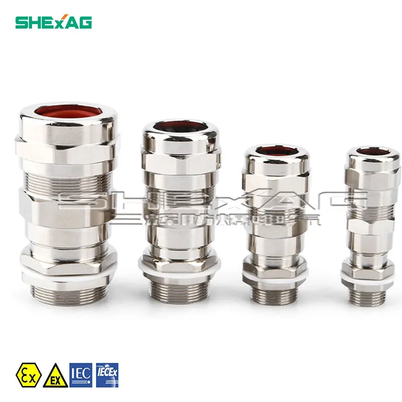 Free Sample explosion proof cable gland armoured cg,1/2 npt metal ex  cable gland