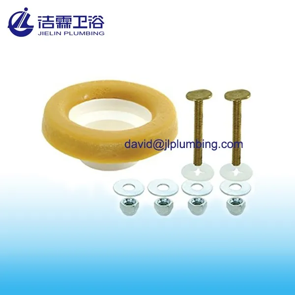 Hot Sale Toilet Bowl Extra Thick Wax Ring with Solid Brass Bolts Kits