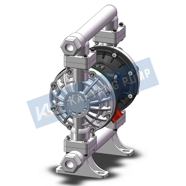Side Inlet And Outlet KYQB25LS Desalination Small Pneumatic PP Acid Chemical Resistance Diaphragm Pump