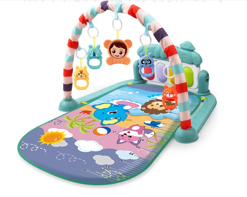 Baby Indoor Educational Activity Play GYM Playmat With Piano Baby Crawling Play Mat Fun Piano Toy Gift