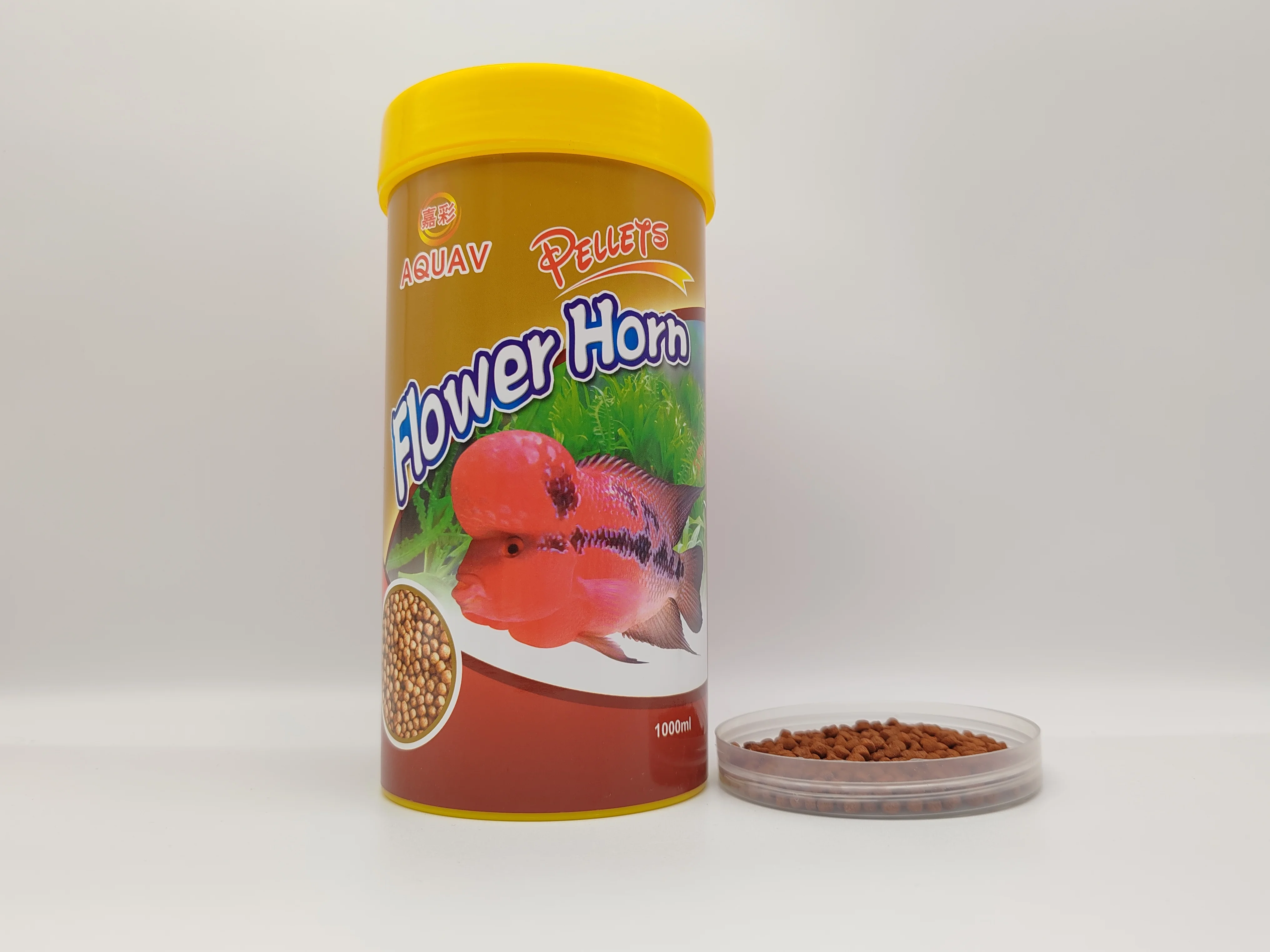 Nice high-nutrient, high-protein and high-quality flower horn pellets for fish