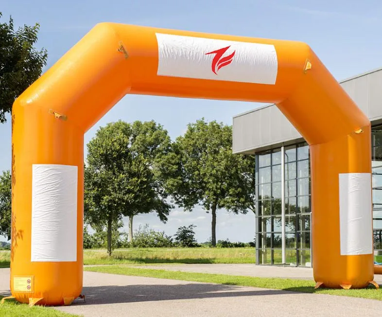 airtight slide inflatable start finish race arch for promotion