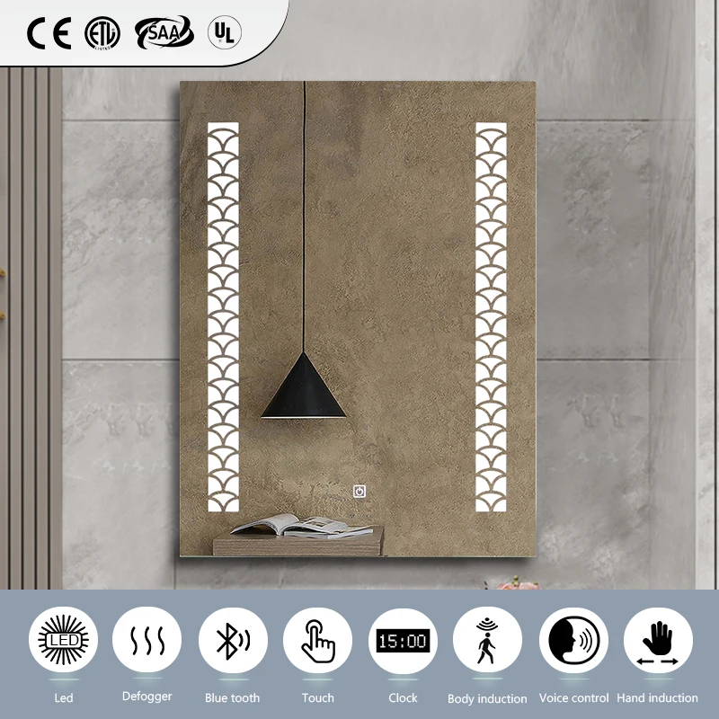 ODM/OEM Low Price Design Sensor Touch Switch Defogger Waterproof Hotel Bathroom Wall Smart Led Mirror