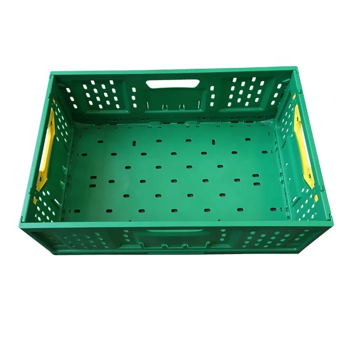 QS Fruit Storage Plastic Box Cheap Fruit Crates for Sale Collapsible Plastic Vegetable Basket Crate for Vegetable