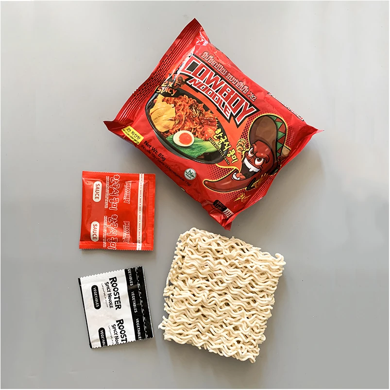 Halal Food Supplies Food Flavor Stir-Fried 2X Spicy Ramen Instant Noodles