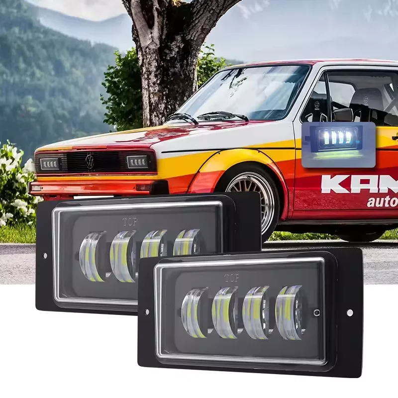 4x6 Led fog lamp 6 inch lens lada fog driving lamp Led light bars off road lamp 4x4 40w lens focos faros led lights for car