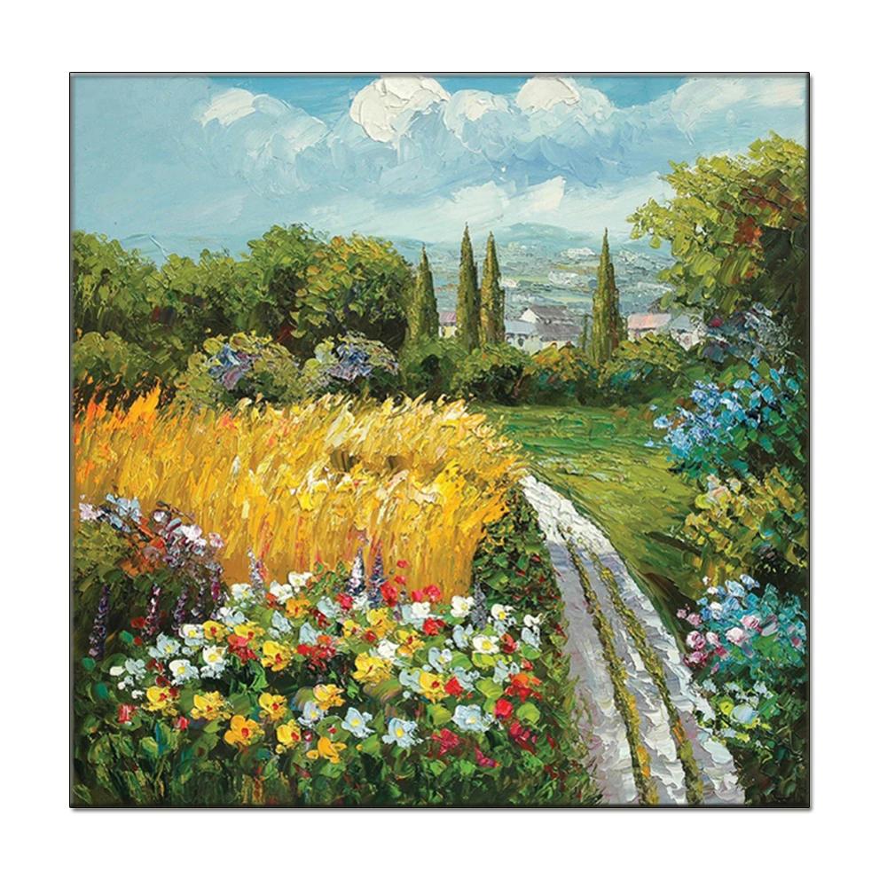 China manufacture crazy selling oil painting landscape nature wall art decoration