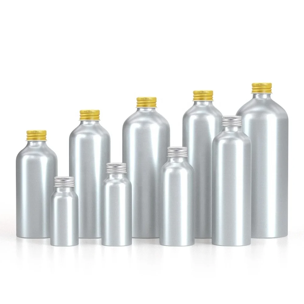 Aluminum mist bottle lata de aluminio aluminum bottles for personal care 30ml 50ml 100ml 150ml 200ml 500ml 600ml