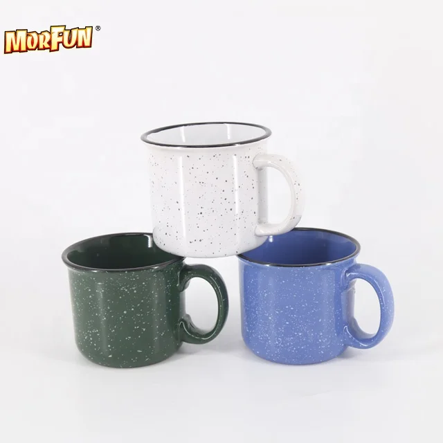 Пользовательские логотип сплошной цвет с пятно глазури эмаль выглядит керамическая