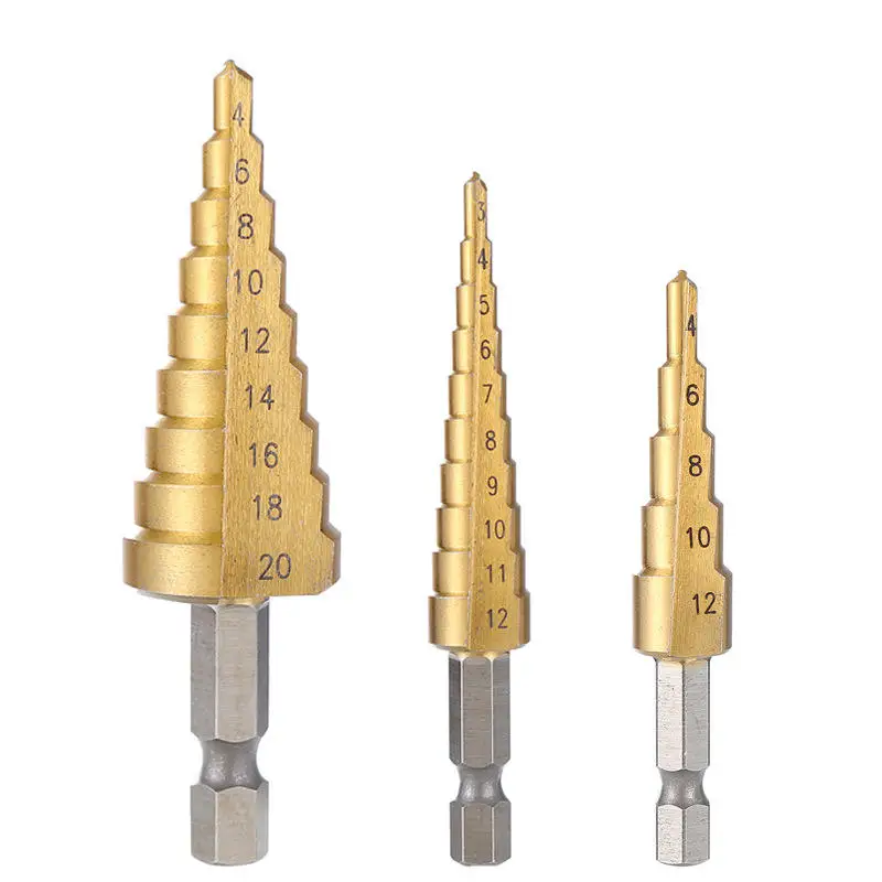 Profitools Round shank HSS 4241 Step Drill Bit 4 - 39MM with 13 steppers white box