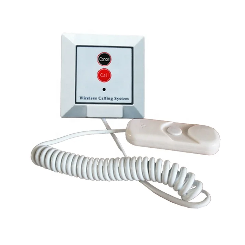 Wireless Hospital Nurse Call Bell System Call Buzzer System Emergency Nurse Call Cord 1Display 1Watch and 2 Buttons