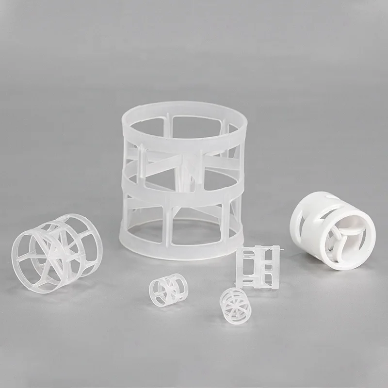 16mm 25mm 38mm 50mm 76mm Plastic Pall Rings Polypropylene Pall Ring For Scrubbing Towers