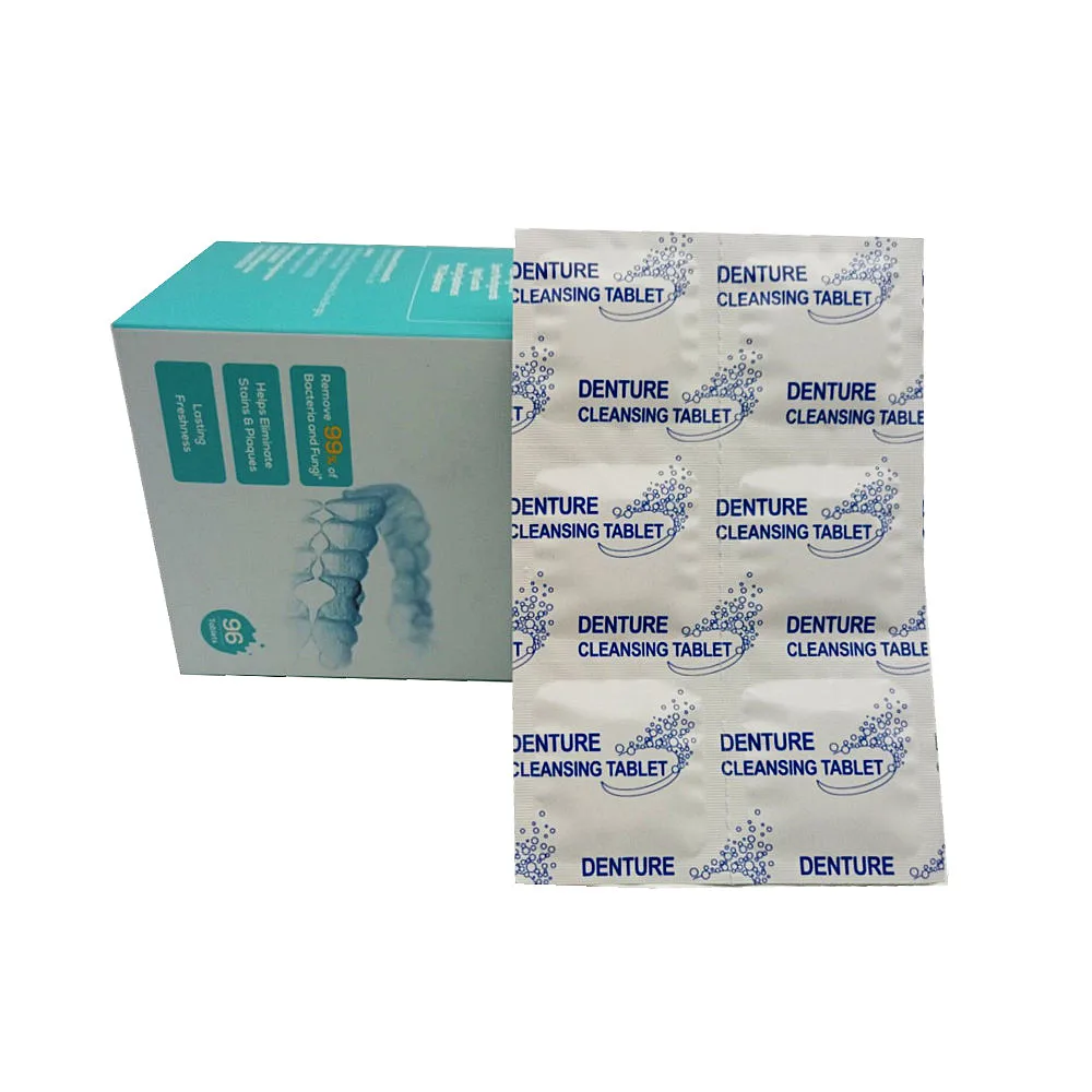 Oral Care Concentrated Denture Cleaner Tablet Retainer Cleaning Tablets Denture Cleansing
