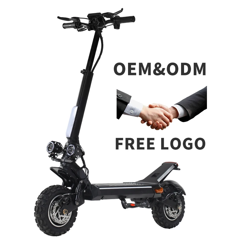 Hot Sale 11 Inch Off-Road Electric Scooter 1200W/2000W Power High Speed-80 km/h Double Disc Powerful Two-Wheel Vehicle