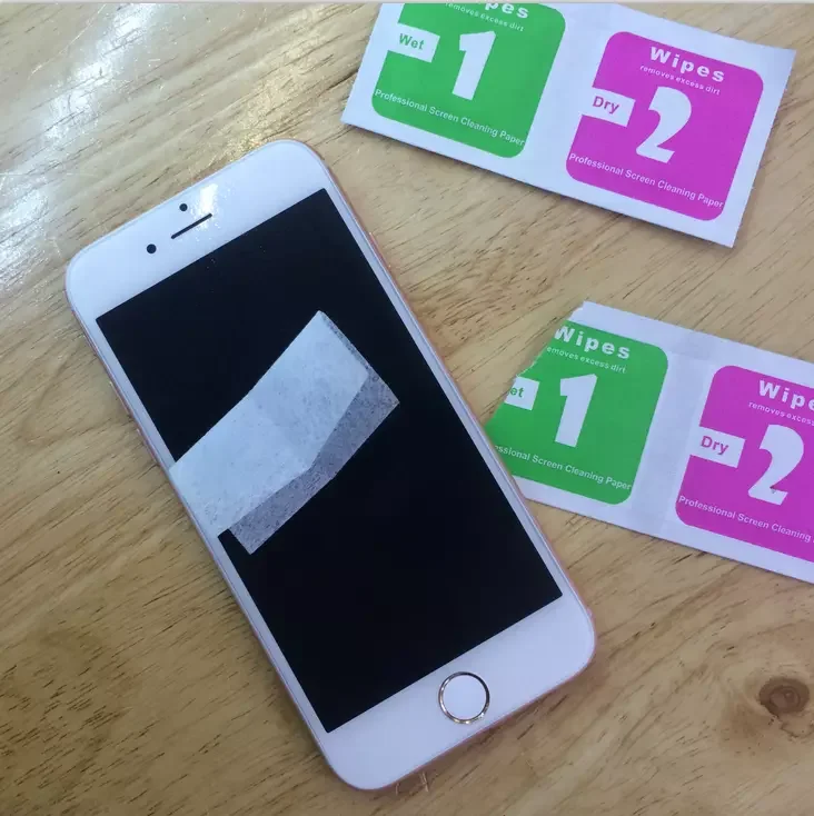 Высококачественная салфетка для очистки экрана, Влажная и сухая упаковка для мобильного телефона, очков, салфетка для очистки экрана мобильного телефона, Влажная и сухая