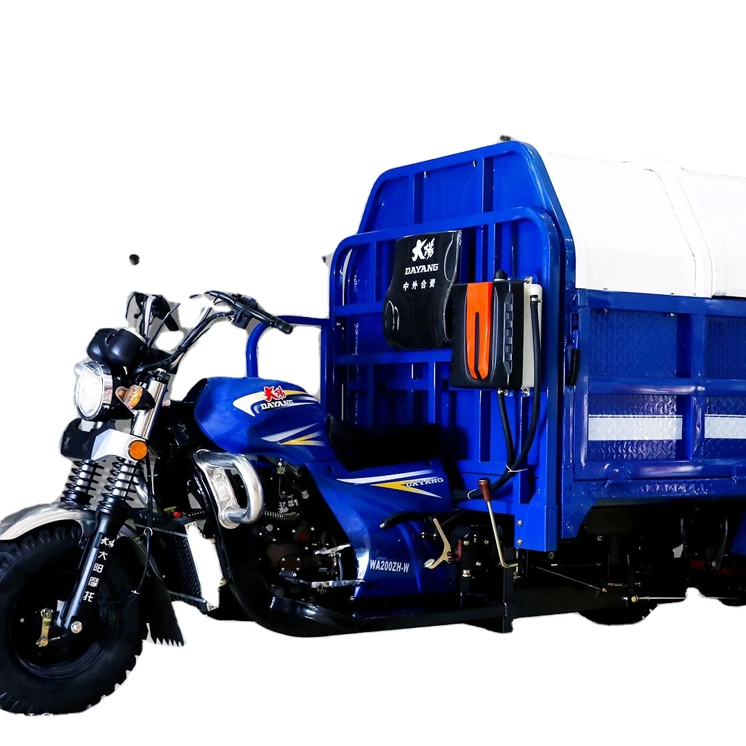High quality Garbage transport tricycle Motorized Cargo 200CC Tricycles Three Wheeler Tricycle Motorcycle for Adult Power Engine