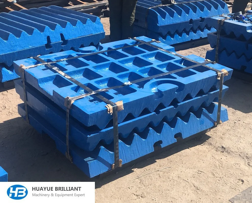 Jaw Crusher Spare Parts Jaw Crusher Liner Jaw Plate Wear Parts Supplier Crushing Machine Parts