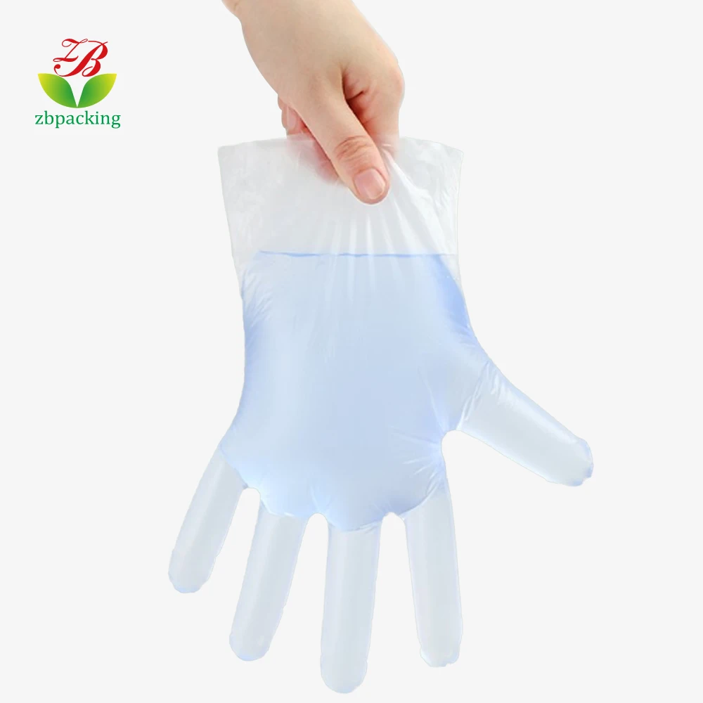 Household kitchen Food Compostable 100% Biodegradable Transparent Customized Eco Friendly Plastic Disposable Glovees