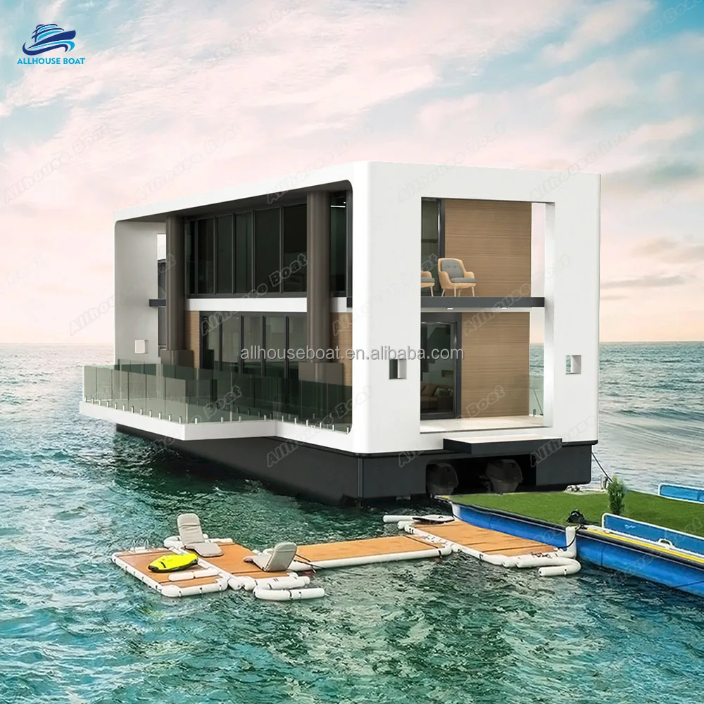 Allhouse Yacht Water Super Hotel Leisure Luxury Pontoon Houseboat House Boat