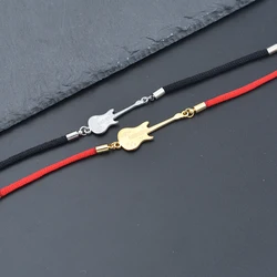 Trendy Design Valentines Day Romantic Special Gift Item Gold Silver Guitar Bracelet Jewelry Couple Amour