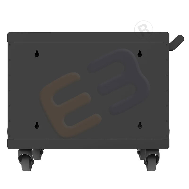 10-Port AC Charging Cart Storage Station for Chromebooks, Laptops & Tablets