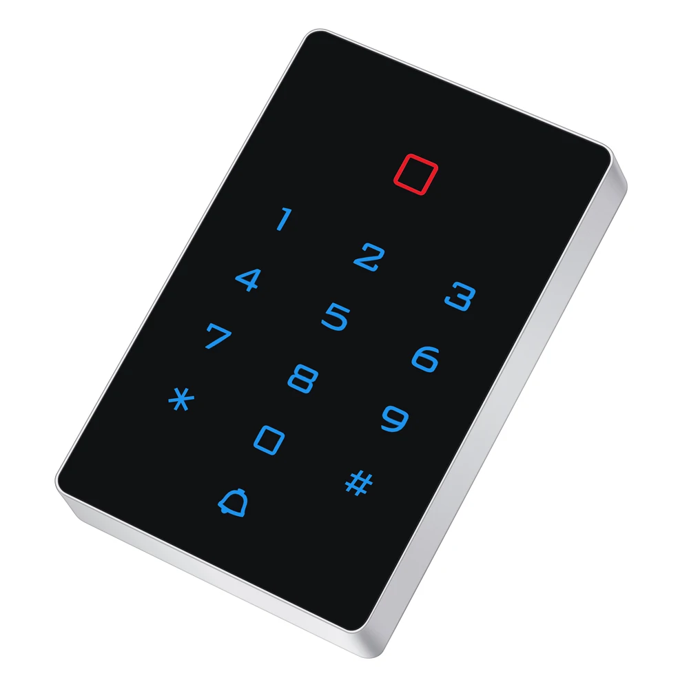 Touch keypad access control rfid smart card key fob standalone reader