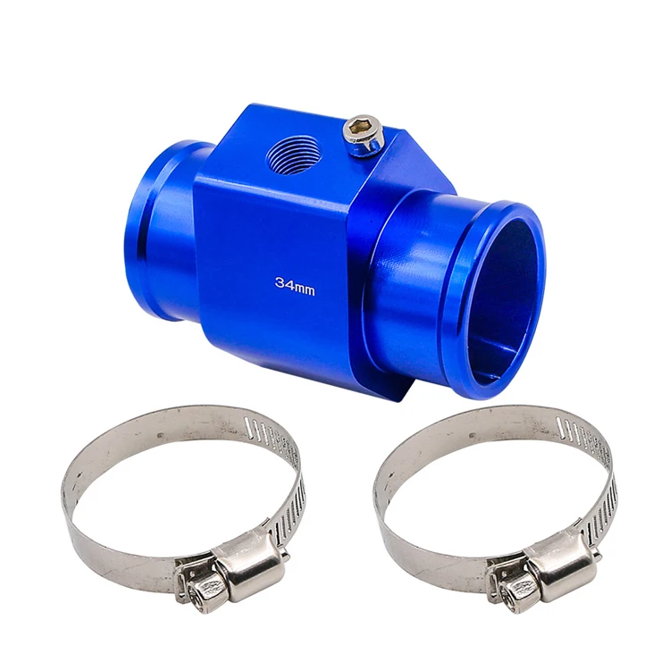 Universal 34mm Voltmeter and Water temperature Gauge Sensor Tee Pipe Adaptor